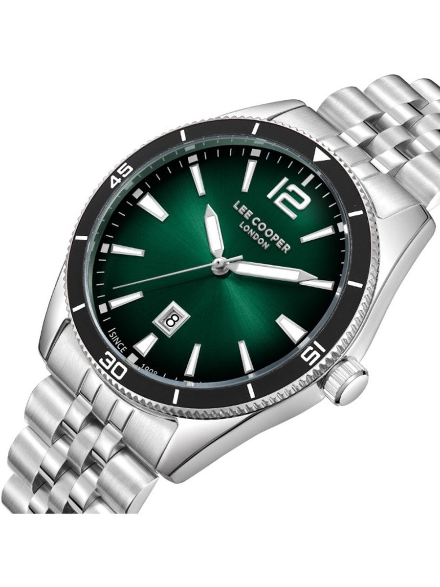 AX32 Analog Watch with Metal Strap - LC08281.360, Silver For