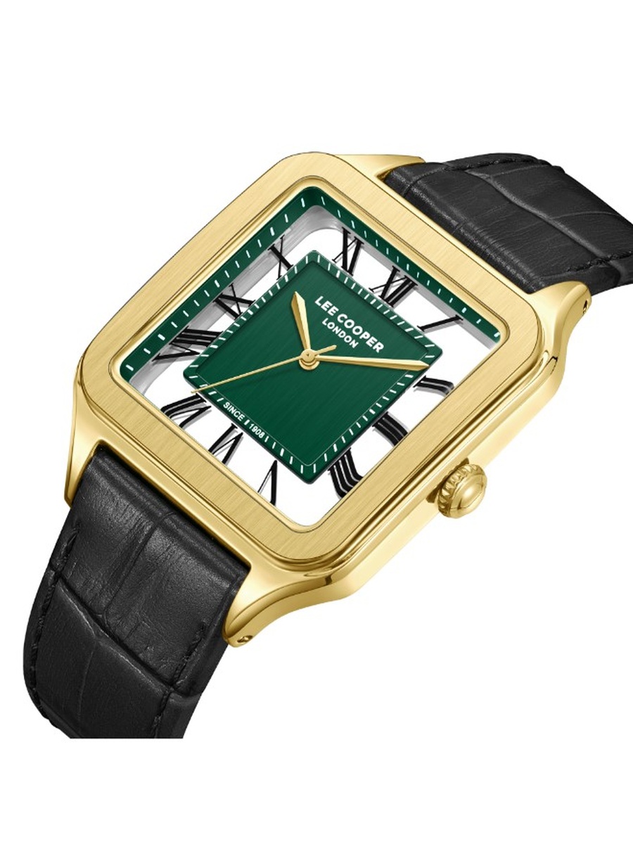2035 Analog Watch with Silicone Strap - LC07973.351, Black For