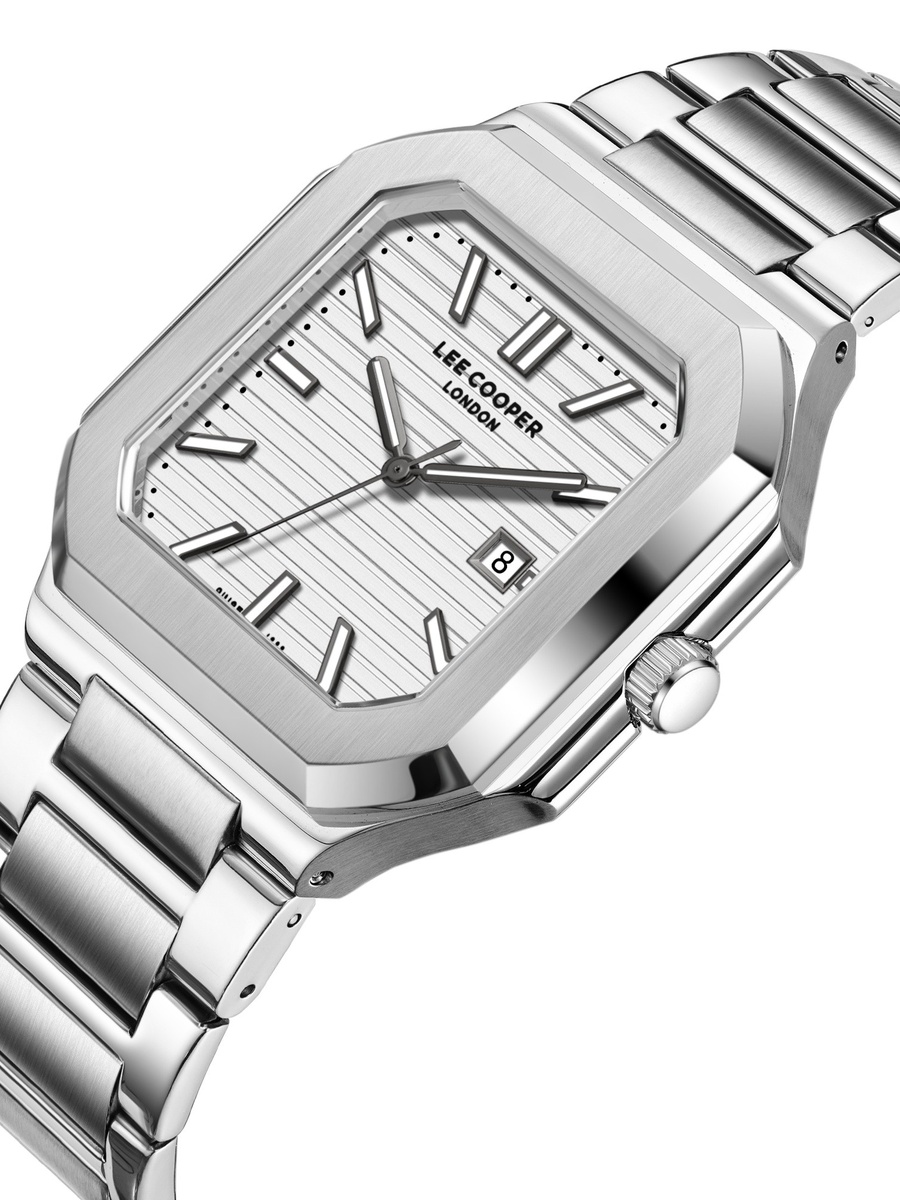 AX32A11 Analog Watch with Metal Strap - LC08269.330, Silver