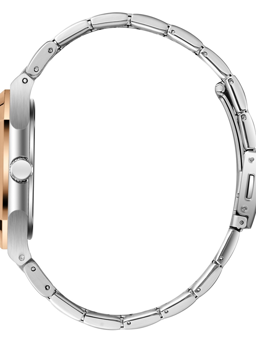 AX32A11 Analog Watch with Metal Strap - LC08269.590, Silver/Rose Gold