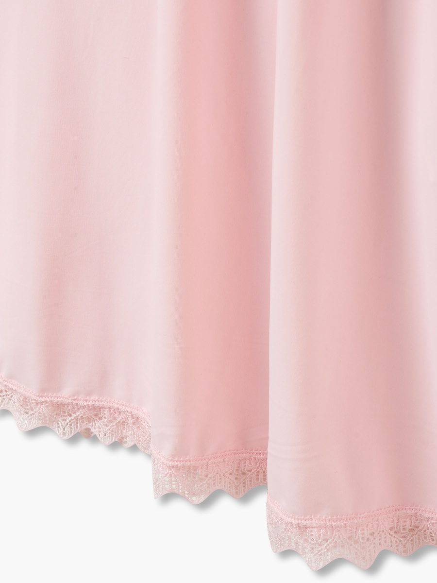 Sleeveless Slip Dress with Lace Trim