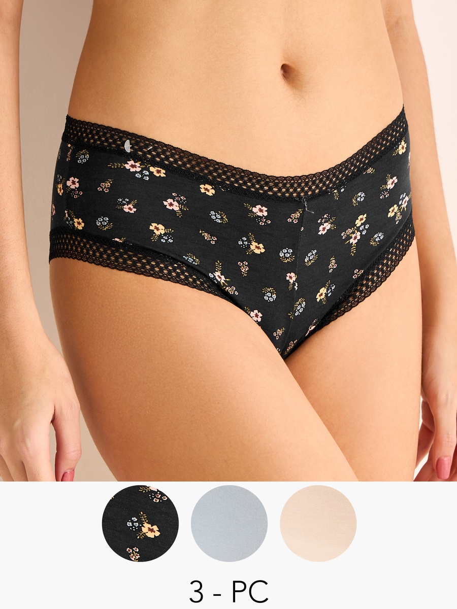 Set of 3 - Cheeksters with Lace Trim