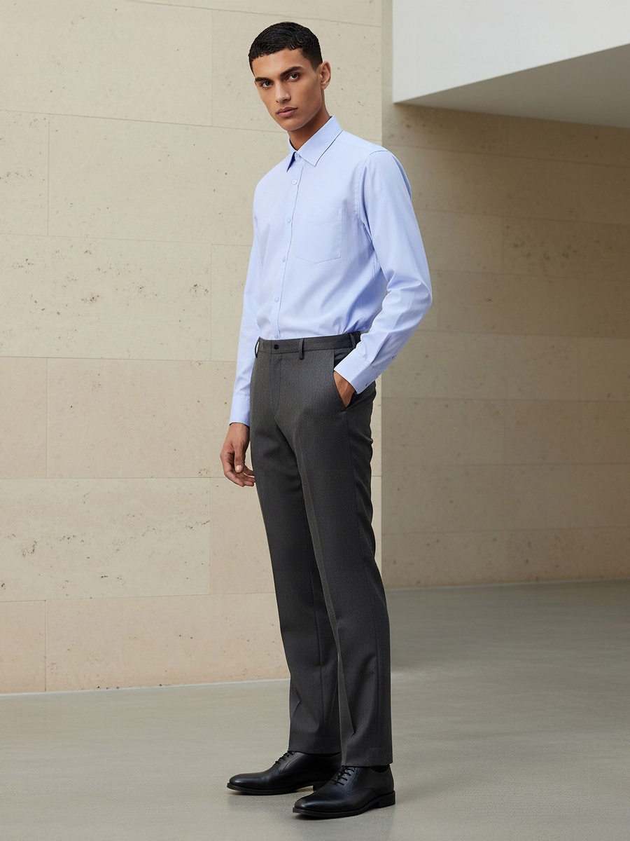 Men Regular Fit Collared Philaphil Long Sleeves Shirt