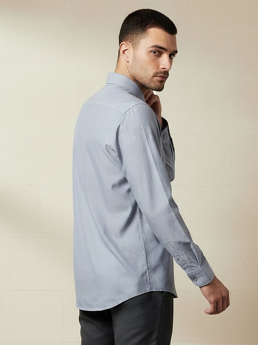 Men Regular Fit Collared Philaphil Long Sleeves Shirt