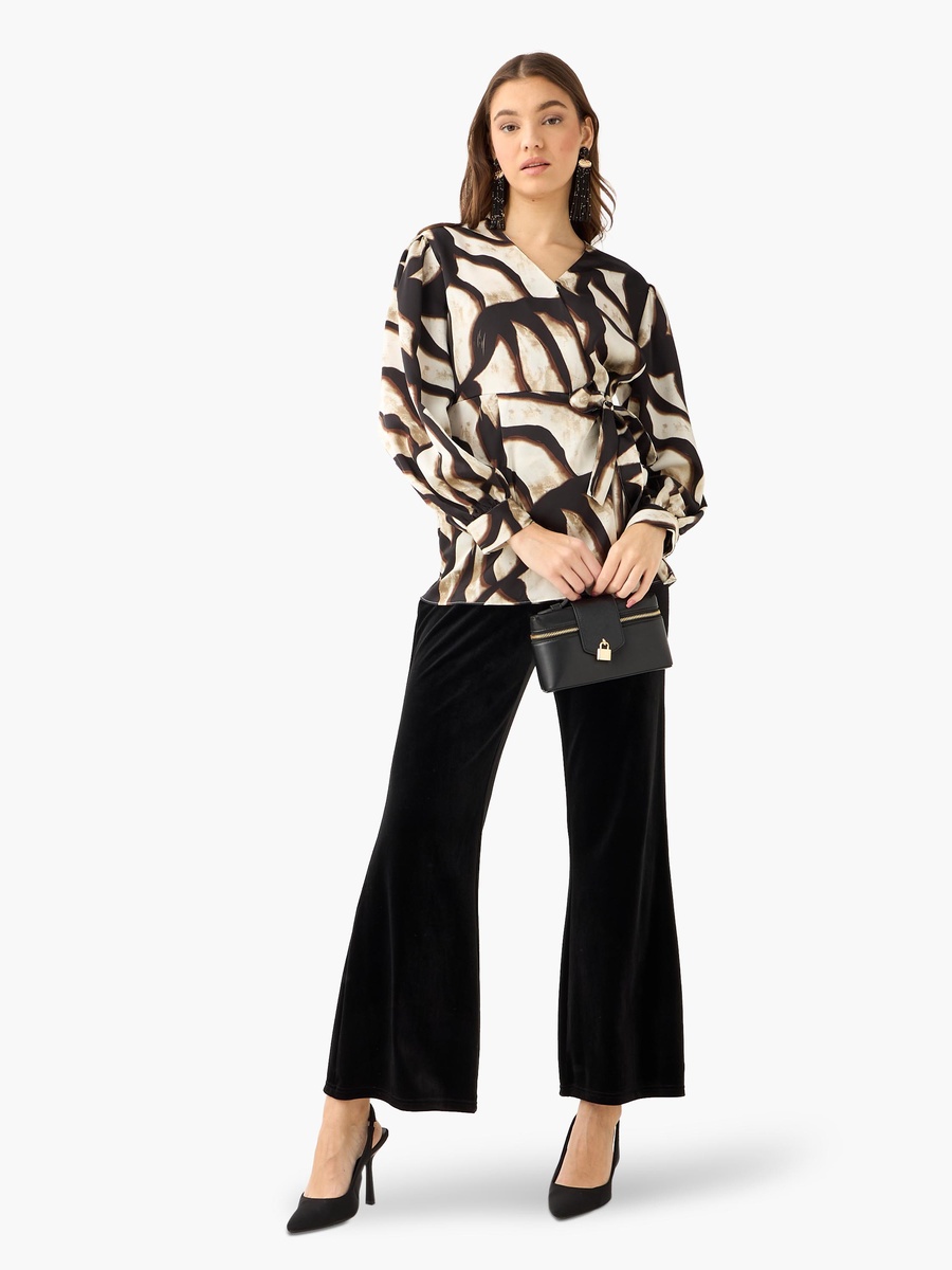 Wrap Top with Print