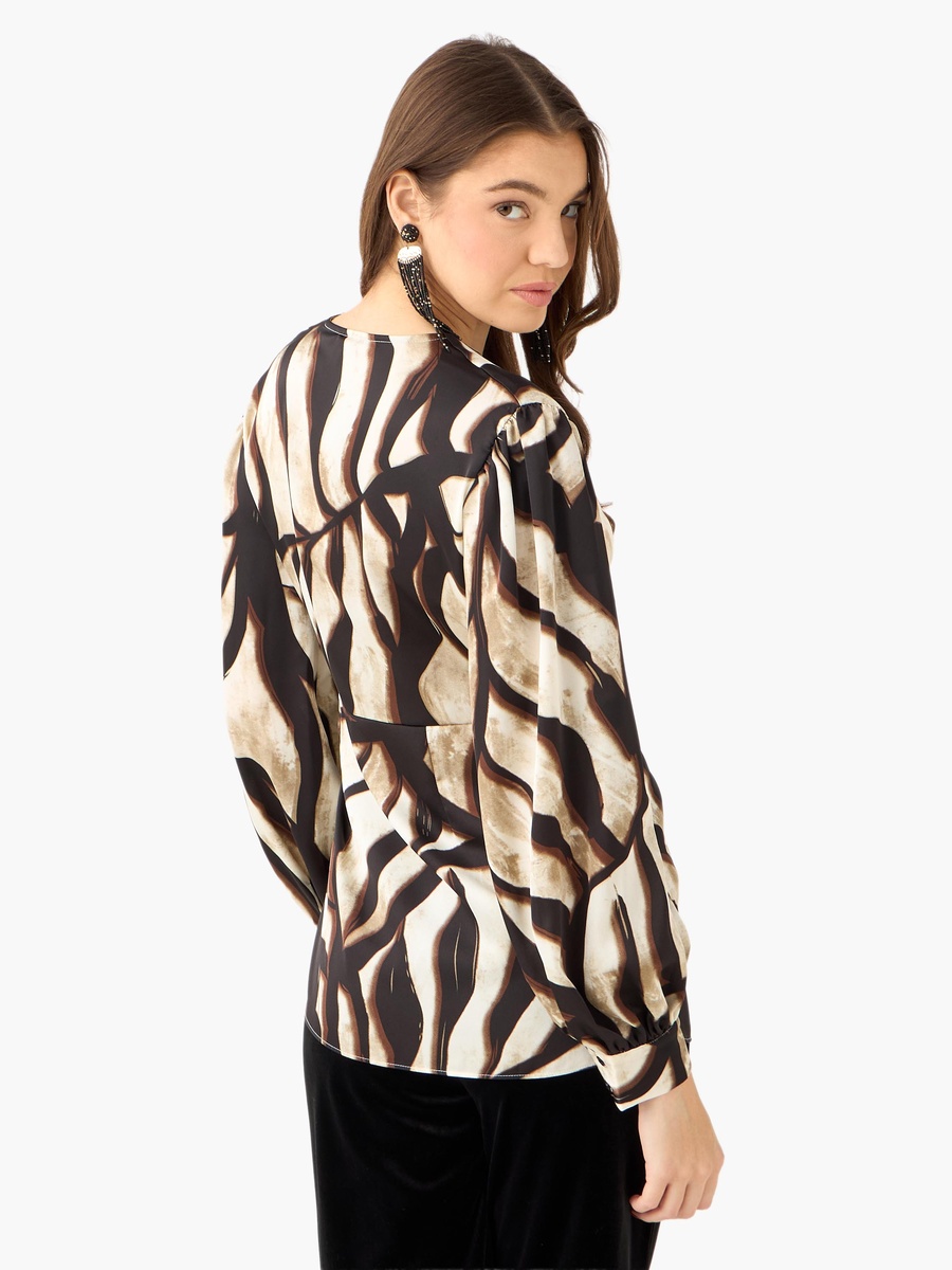 Wrap Top with Print