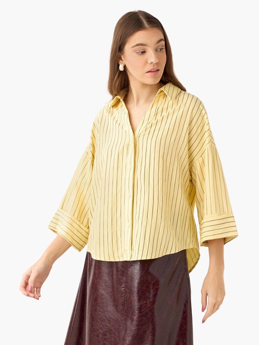 Boxy Shirt with Stripes