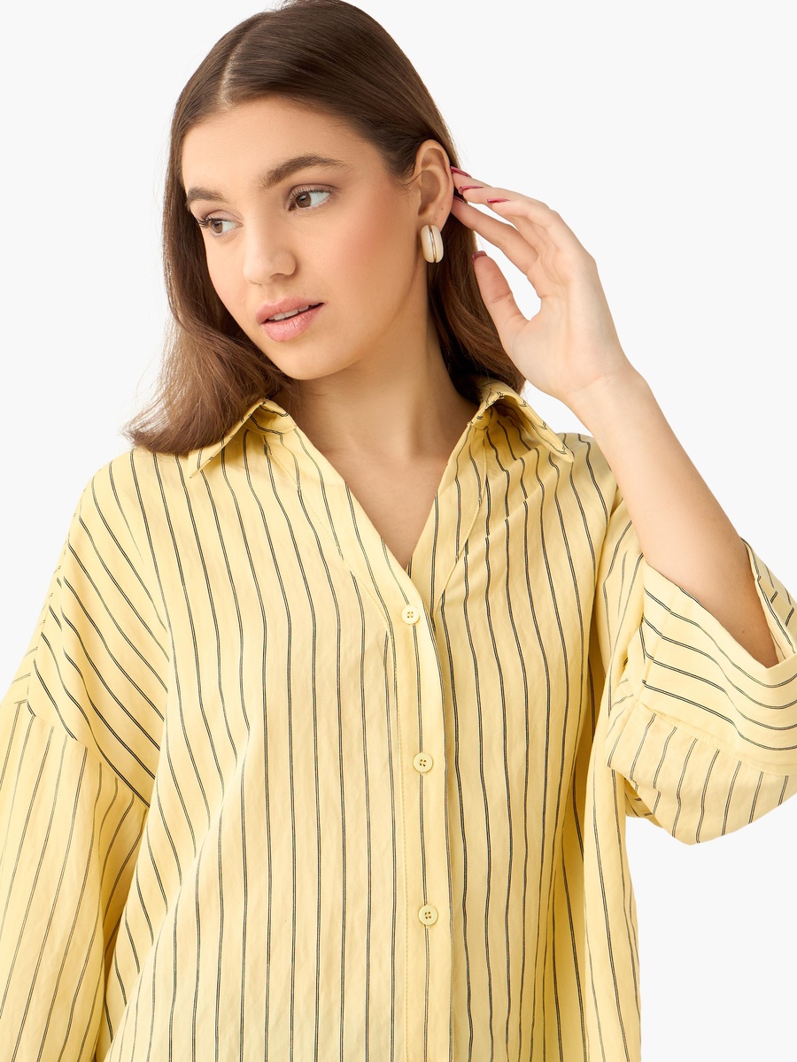 Boxy Shirt with Stripes