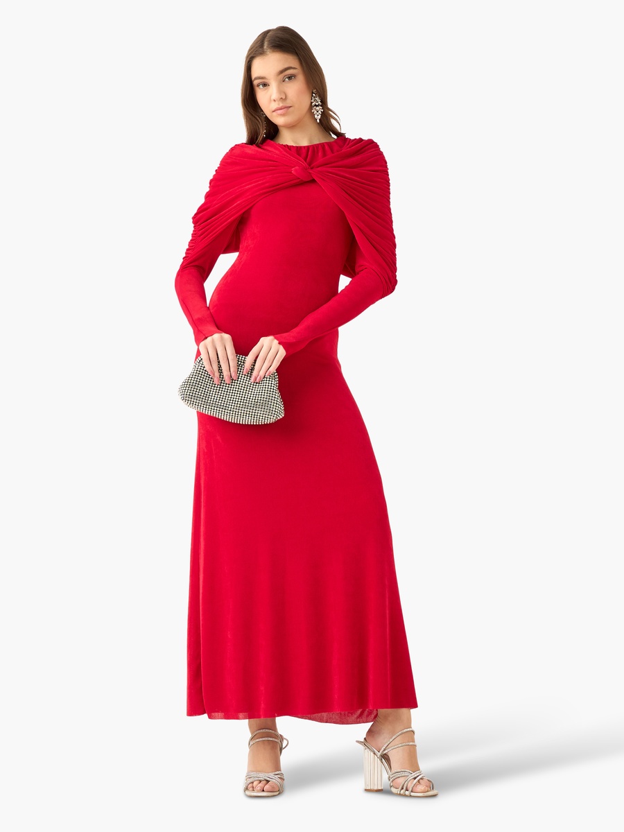 A-Line Maxi Dress with Knot Accent For Default Category at UAE | Styli
