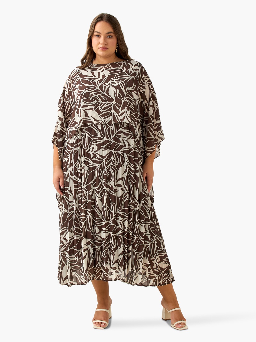 A-Line Maxi Dress with Cape