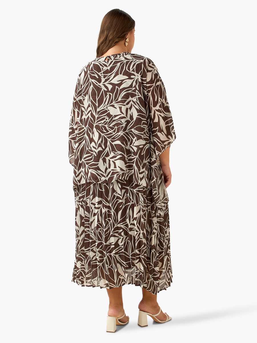 A-Line Maxi Dress with Cape