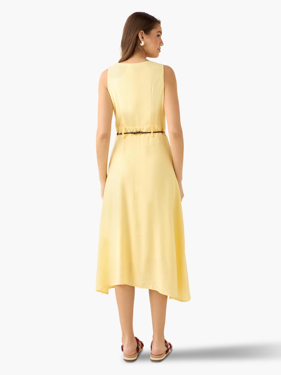 Midi Shirt Dress with Belt