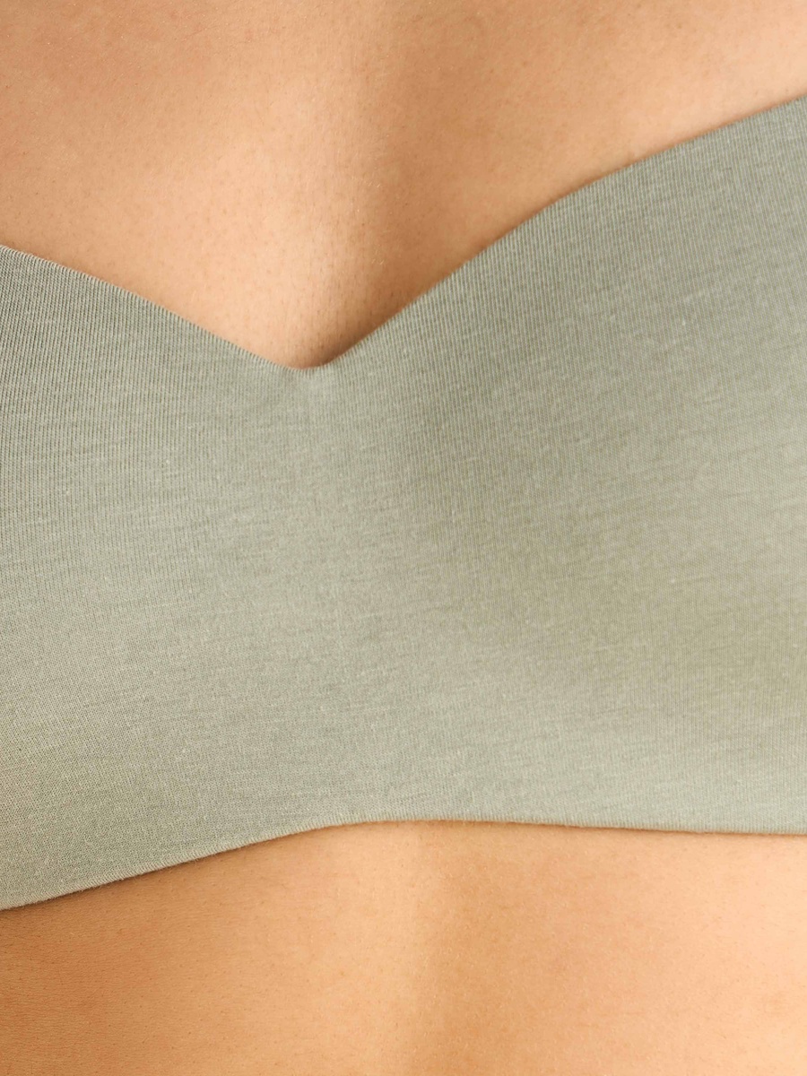 Pack of 2 Seamless Non-Wired Bra with Sweetheart Neckline