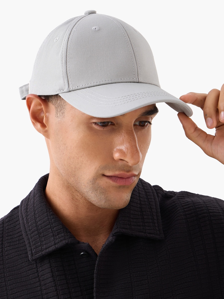 Men Cap with Buckled Strap Closure