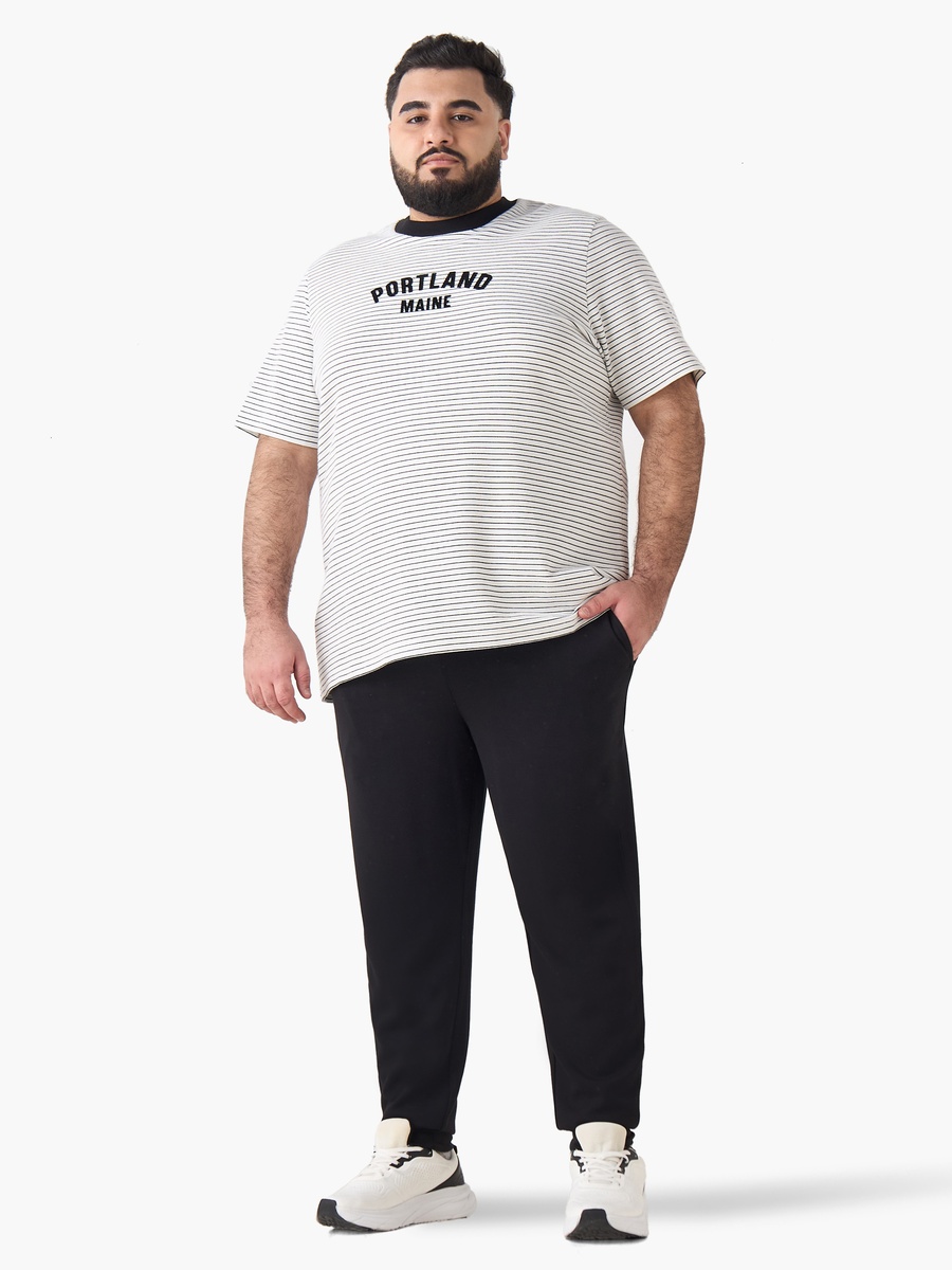 Men Regular Fit Crew Neck Short Sleeves Portland Printed T-Shirt