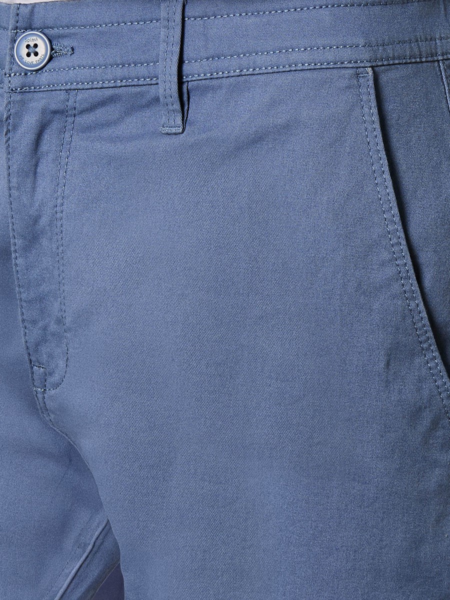 Men Slim Fit Flexi Waist Chinos