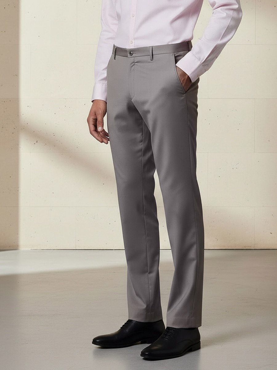 Men Slim Fit Formal Trousers