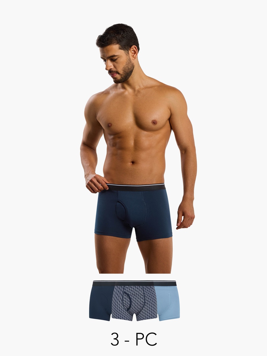 Men Assorted Trunks - Pack of 3