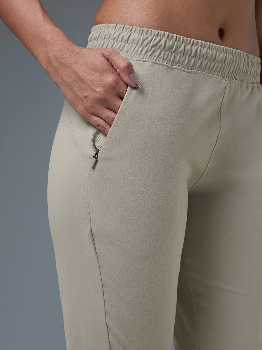 Solid Straight Fit Trackpants