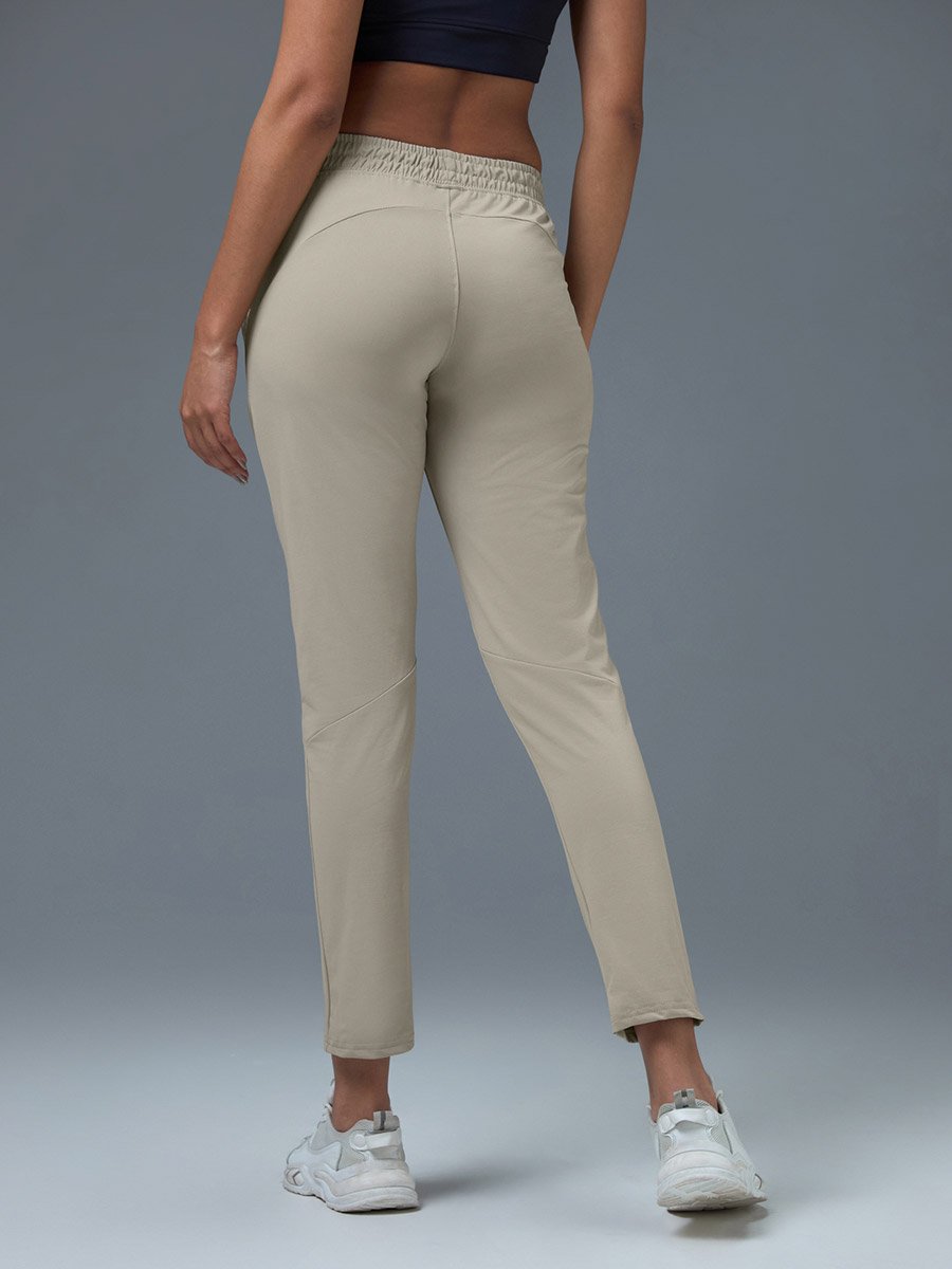 Solid Straight Fit Trackpants