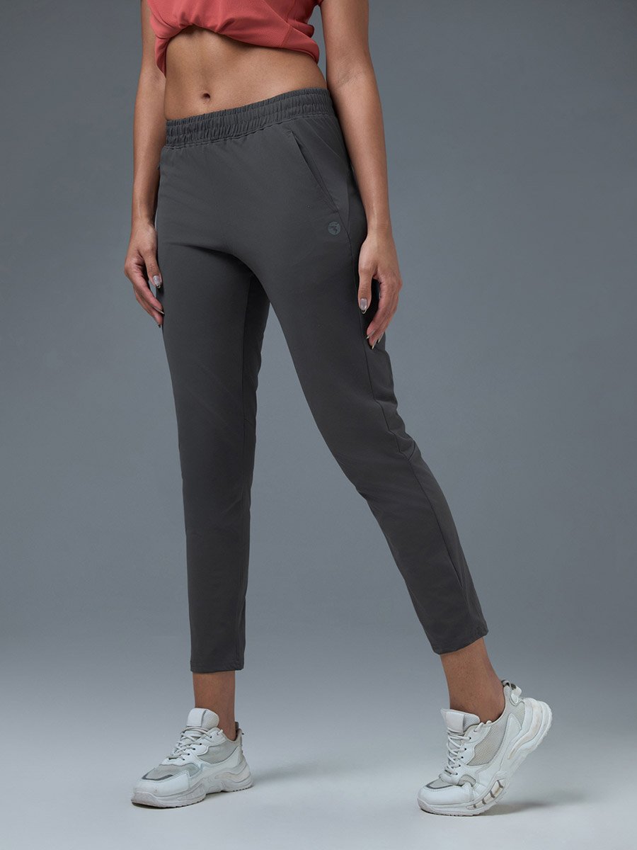 Solid Straight Fit Trackpants