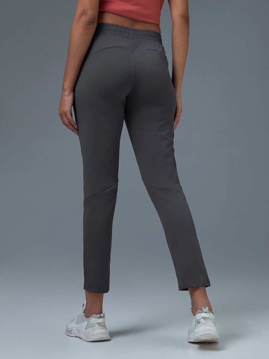 Solid Straight Fit Trackpants