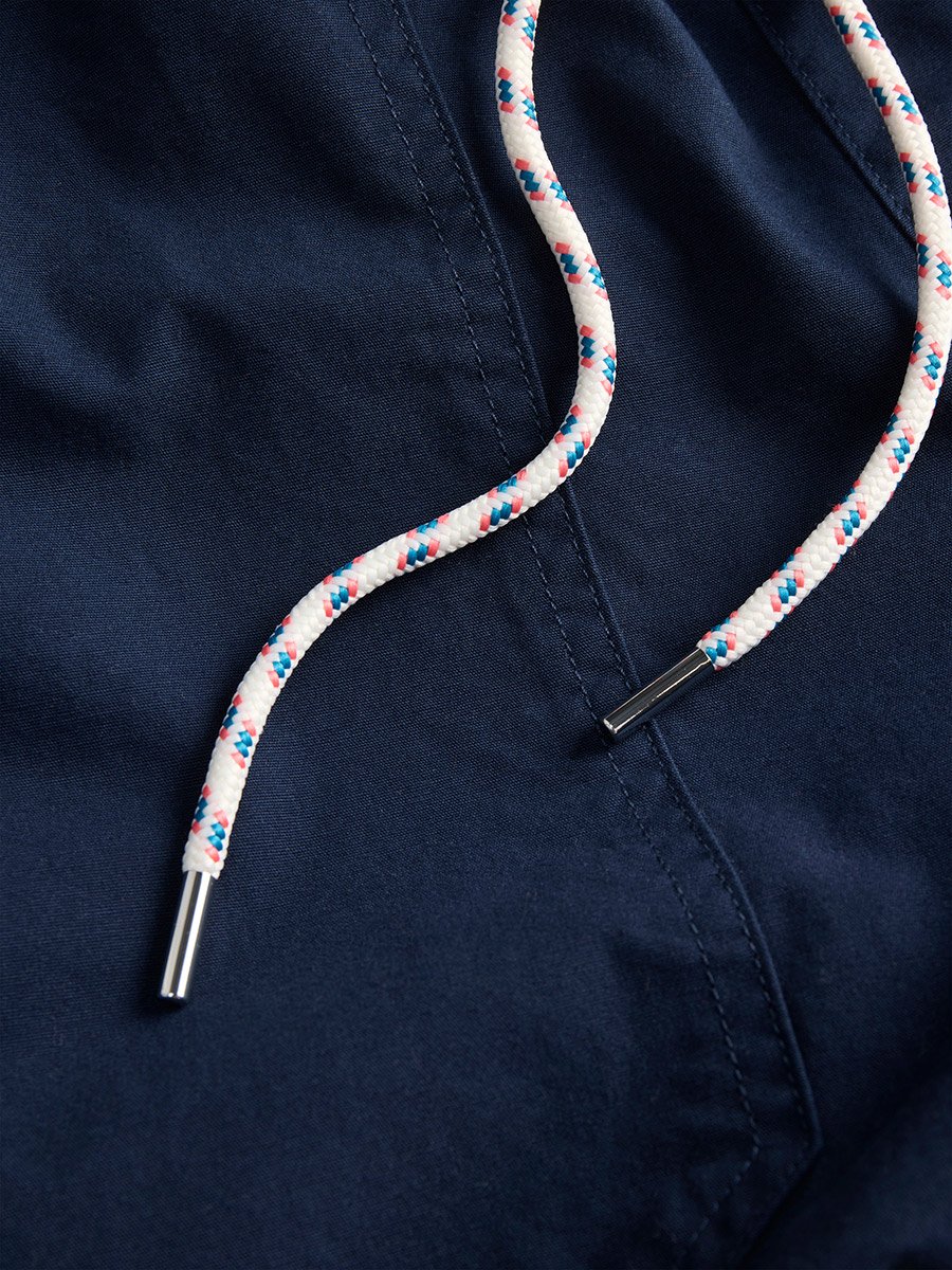 Navy Straight Leg Drawstring Joggers