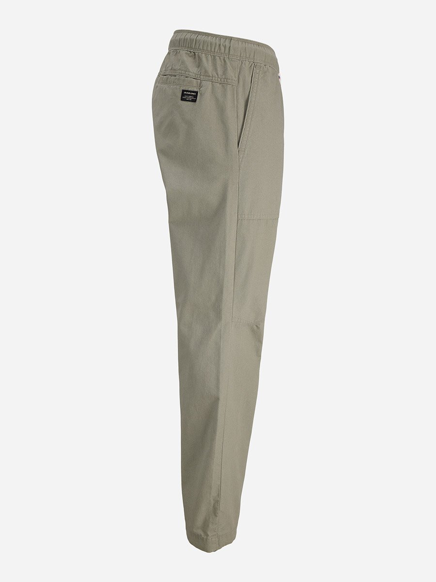 Grey Straight Leg Drawstring Joggers
