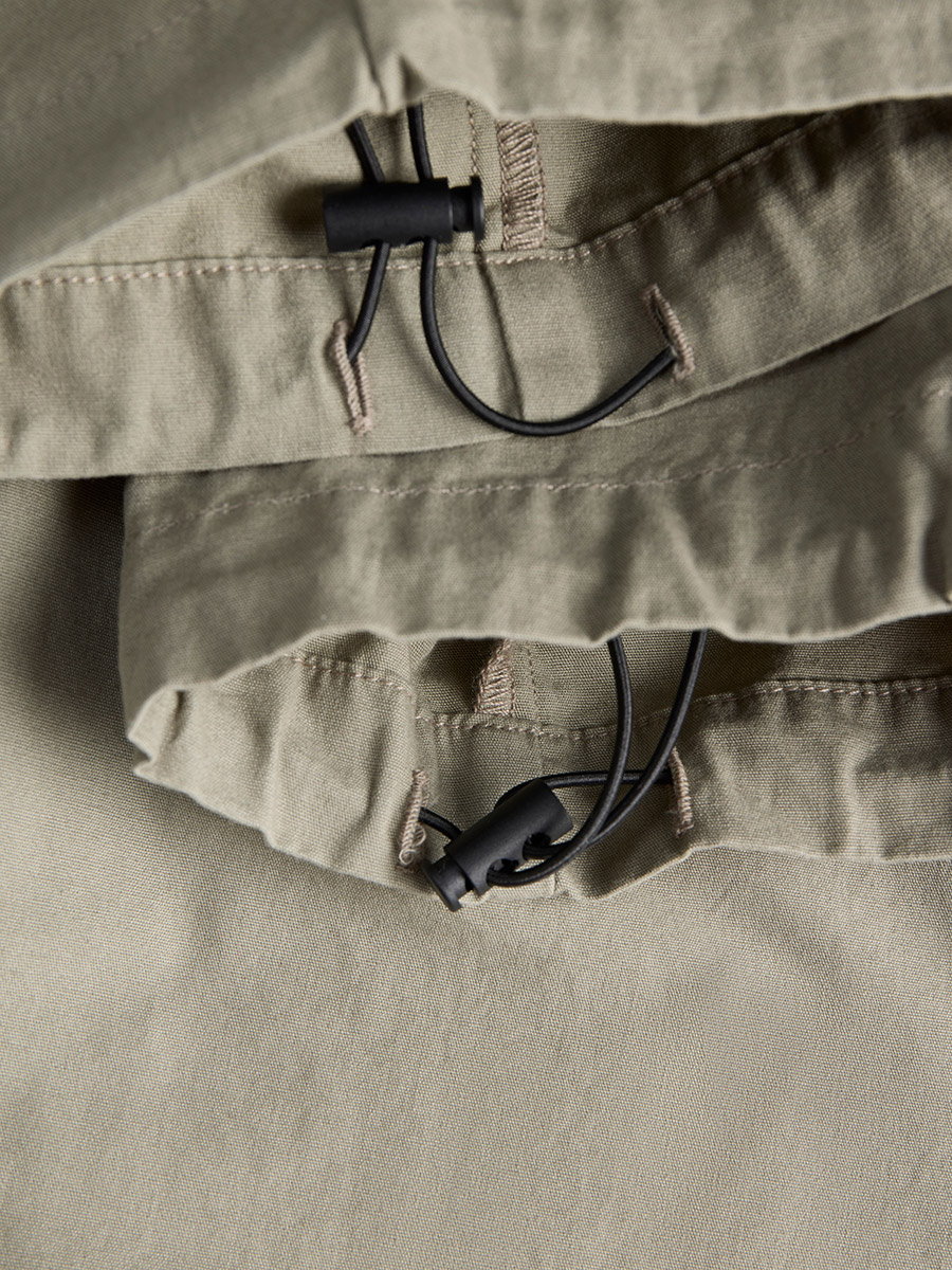 Grey Straight Leg Drawstring Joggers