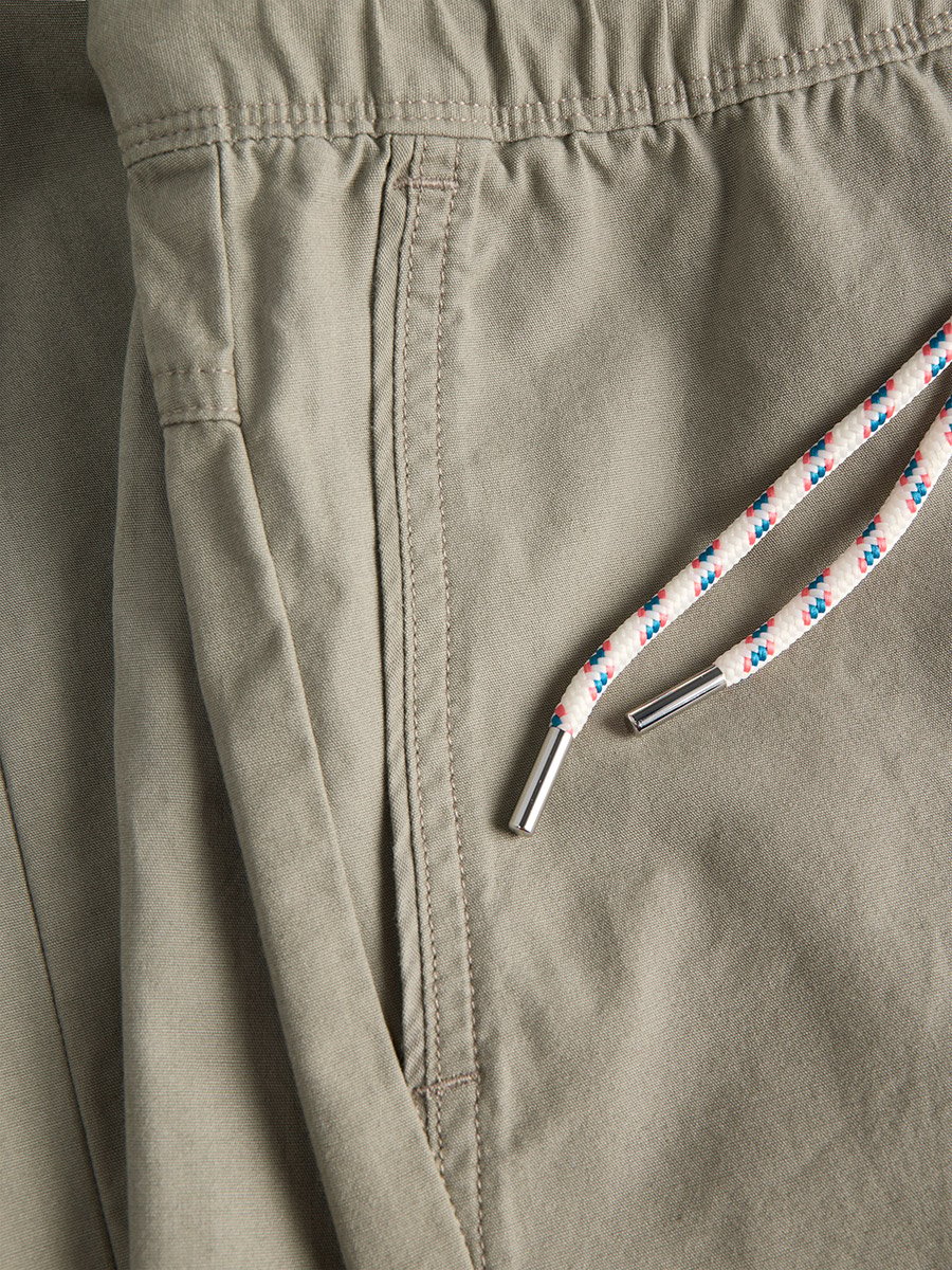 Grey Straight Leg Drawstring Joggers