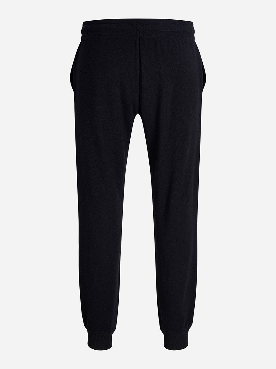 Black Drawstring Waist Cuffed Joggers