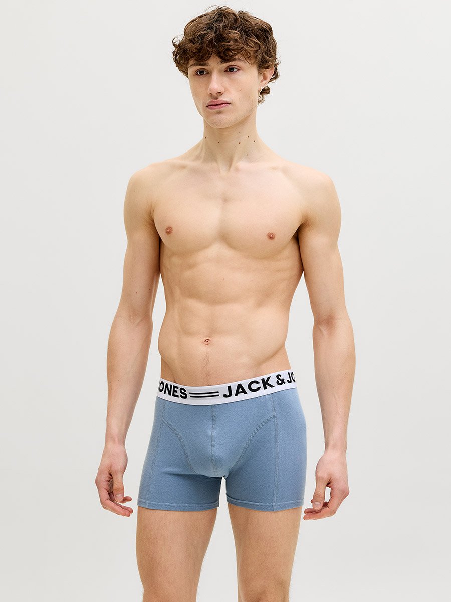 Pack of 3 - Printed Waistband Trunks