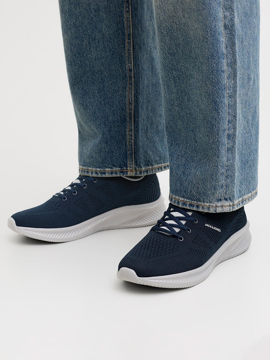 Lace Up Knit Sneakers