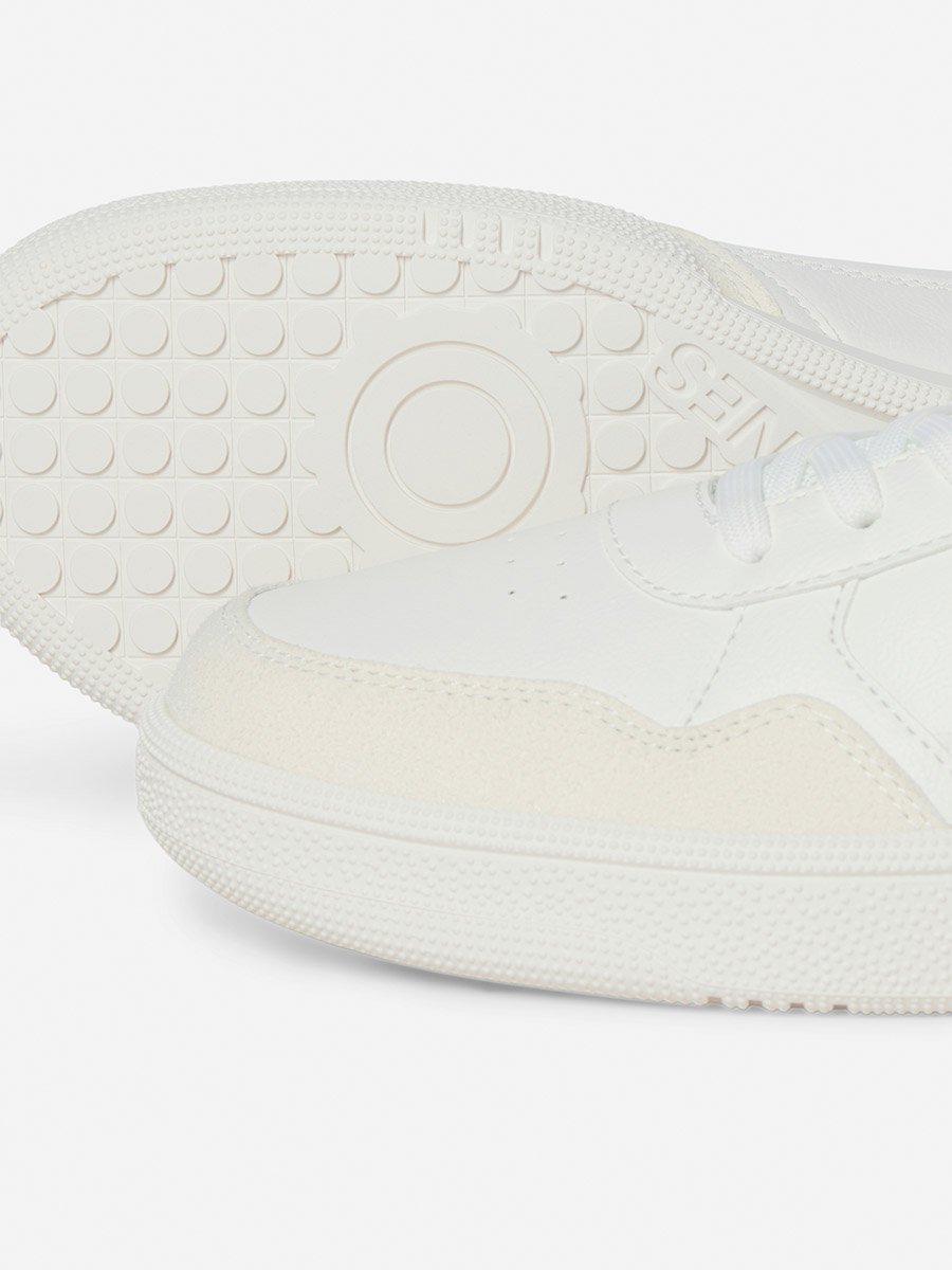 Solid Lace Up Sneakers