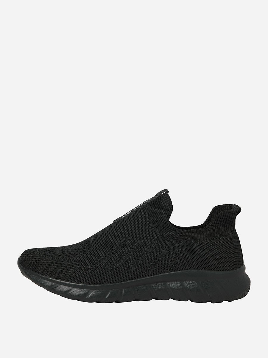 Solid Knit Socks Sneakers