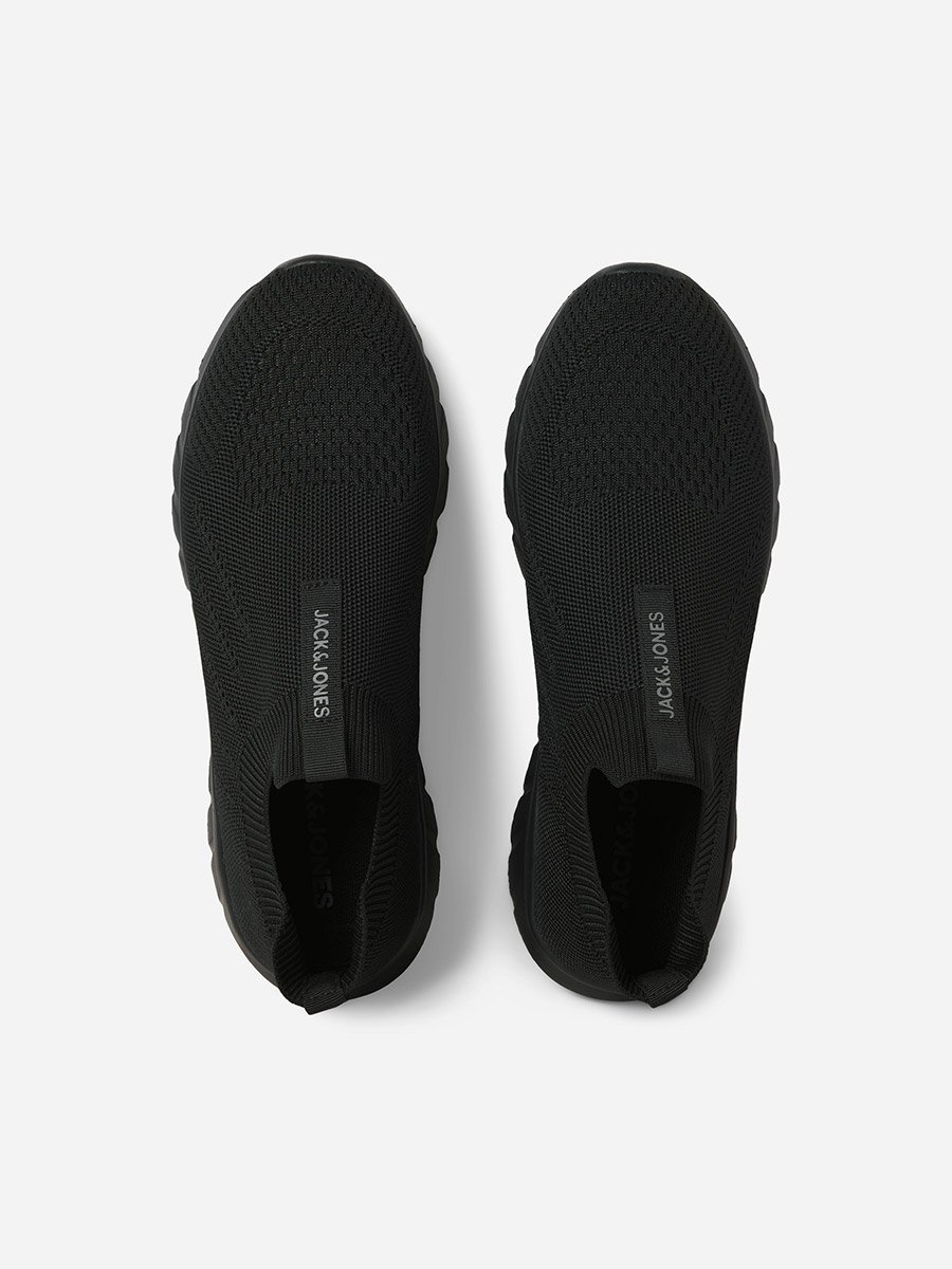 Solid Knit Socks Sneakers