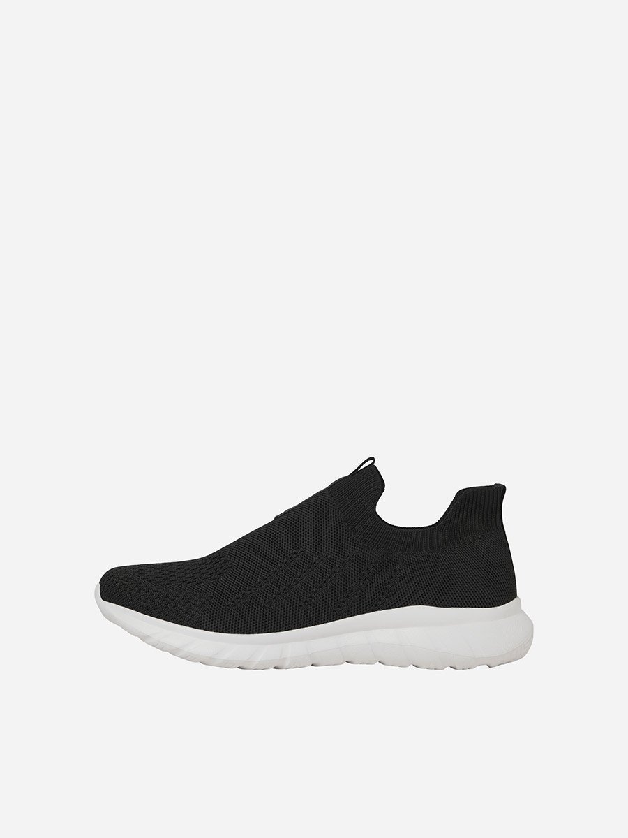 Solid Knit Socks Sneakers