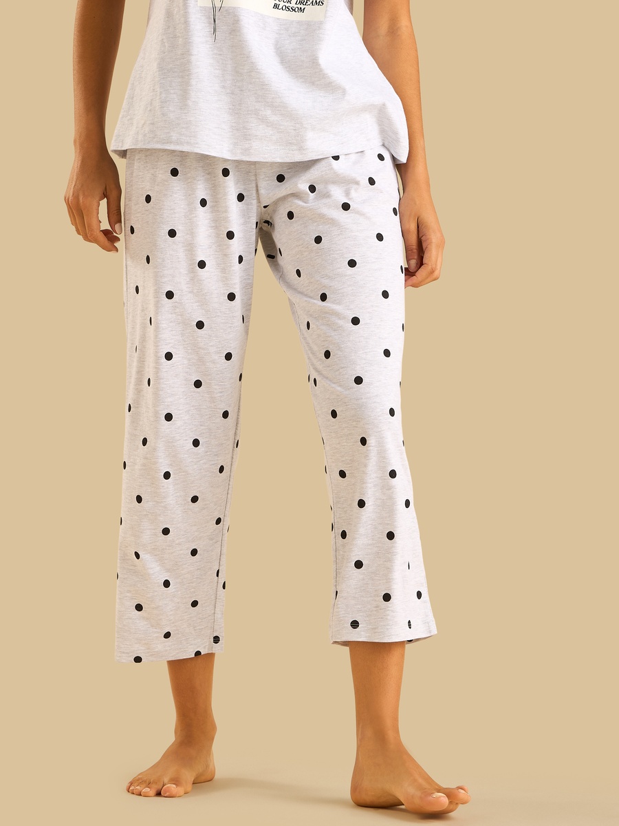 Polka Dot Print Cotton Pyjama Set