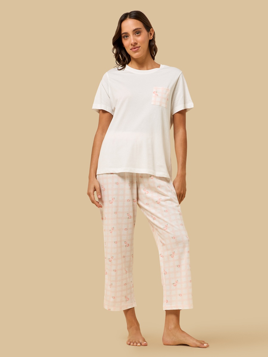 Checked Cotton Pyjama Set