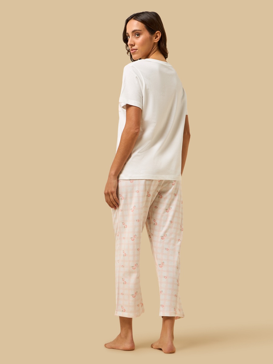 Checked Cotton Pyjama Set