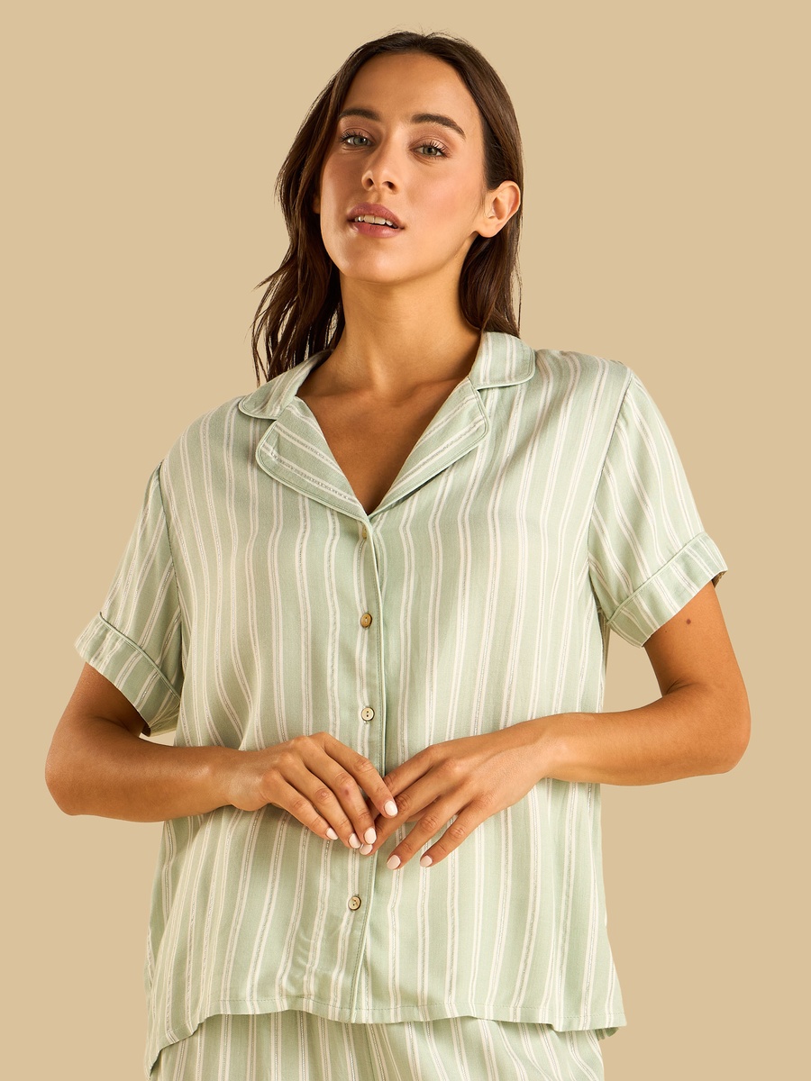 Striped Lurex Pyjama Set