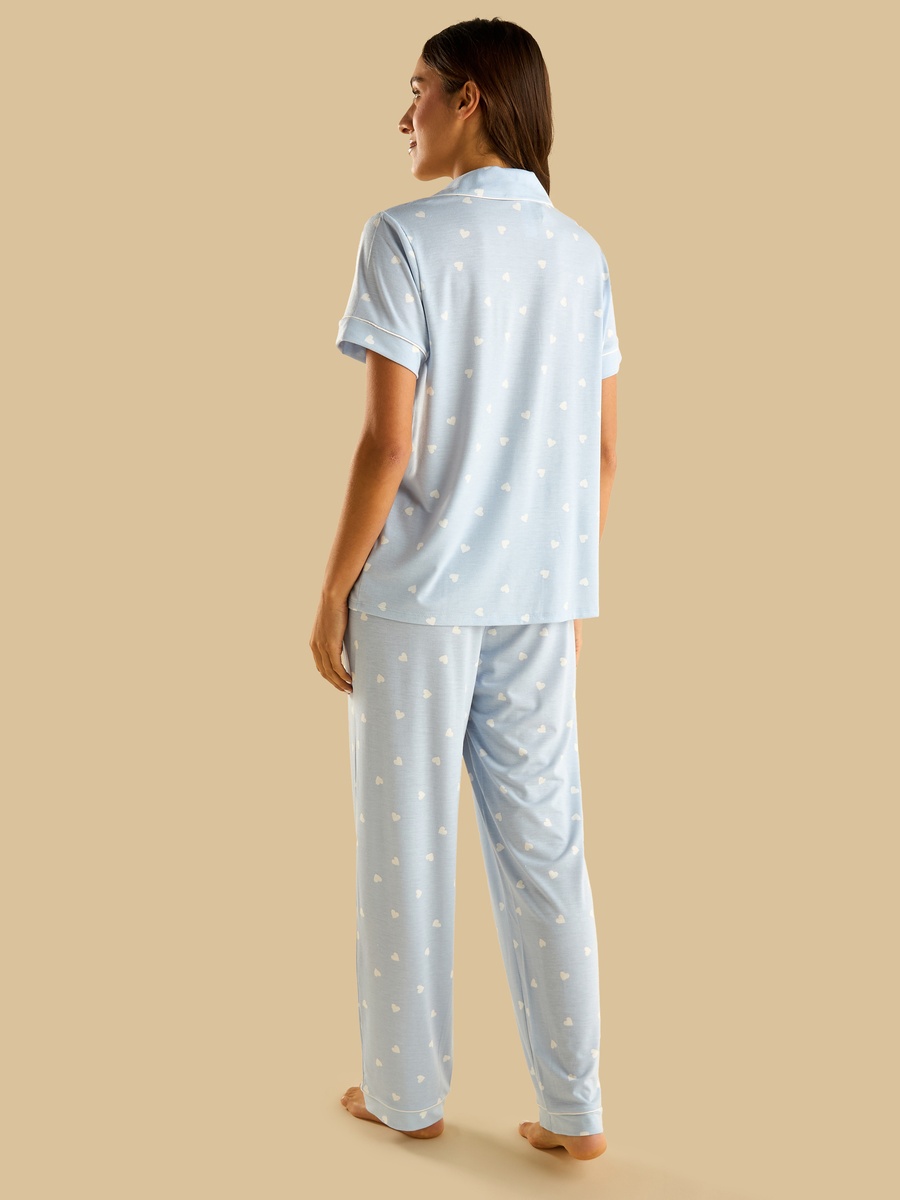 Heart Print Pyjama Set