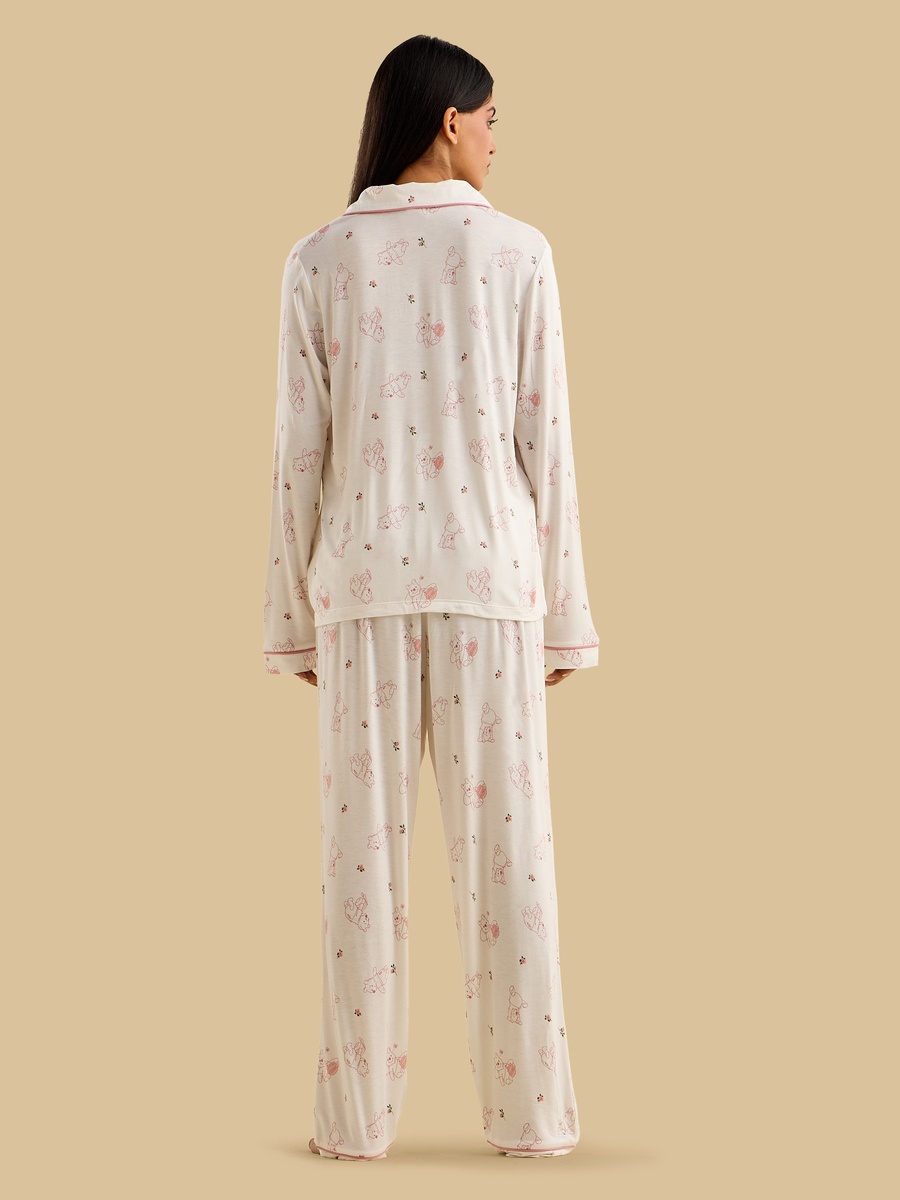 Winnie The Pooh Print Pyjama Set