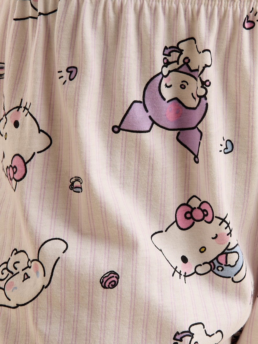 Hello Kitty and Friends Print Cotton Pyjama Set