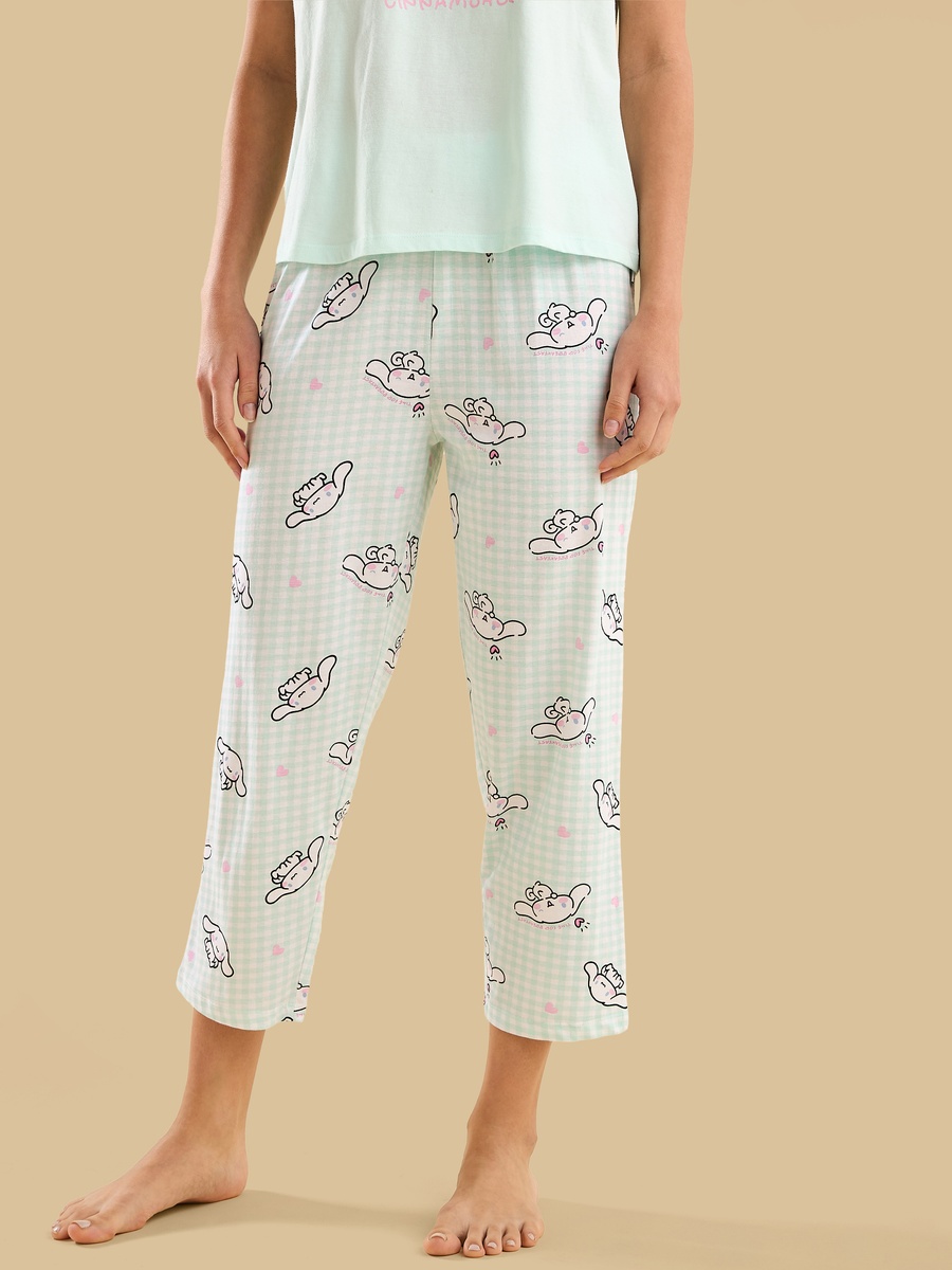 Cinamonroll Placement Print T-Shirt and Long Pyjama Set