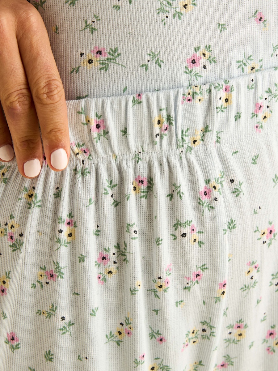 Floral Print Cotton Pyjama Set