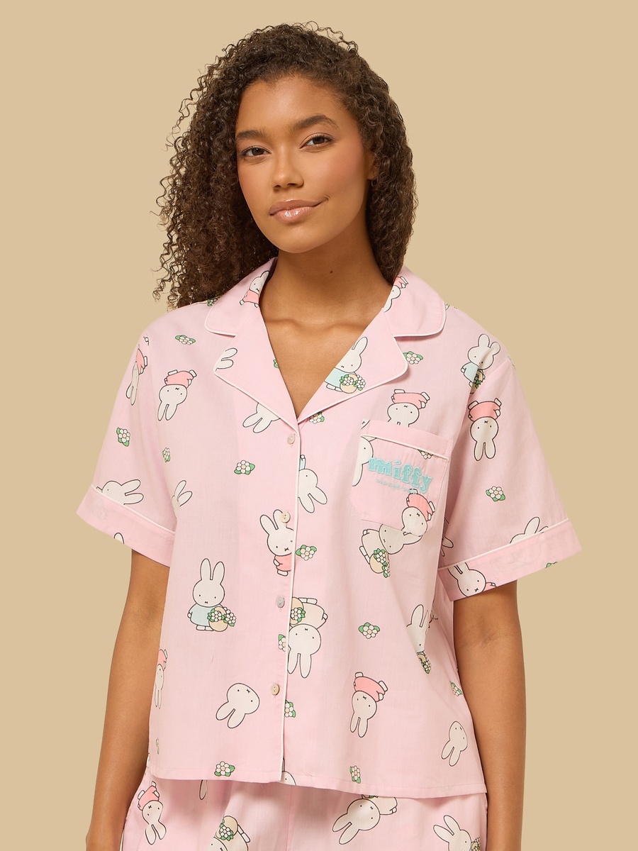 Miffy Print Cotton Pyjama Set