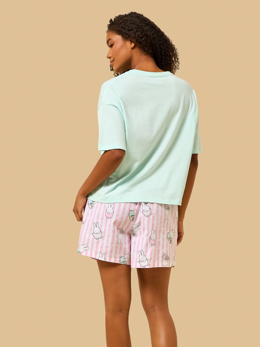 Miffy Print Cotton Shorts Set