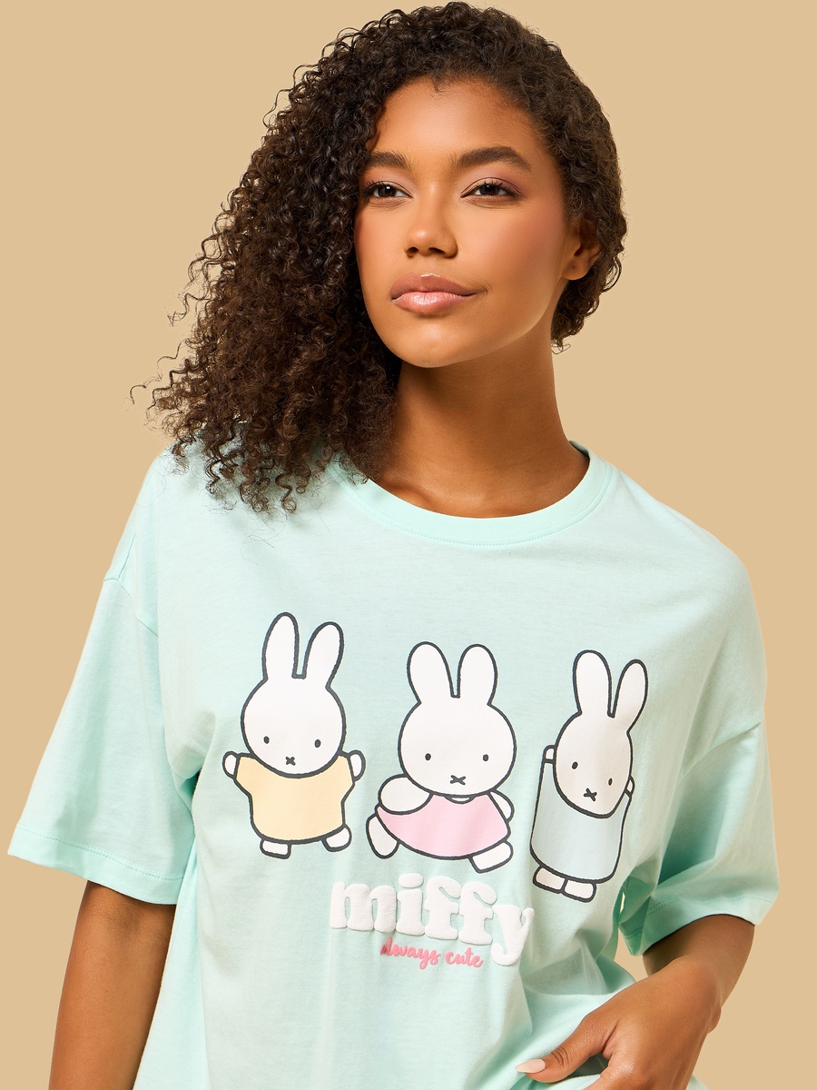 Miffy Print Cotton Shorts Set