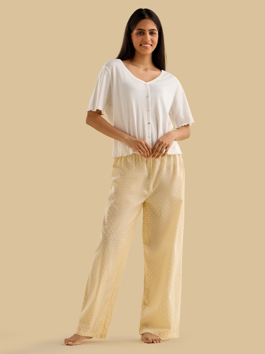 Dobby Textured Cotton Pyjama Set
